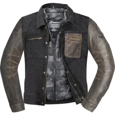 Abbildung von Bogotto Bullfinch Motorrad Leder /Textiljacke, schwarz, M
