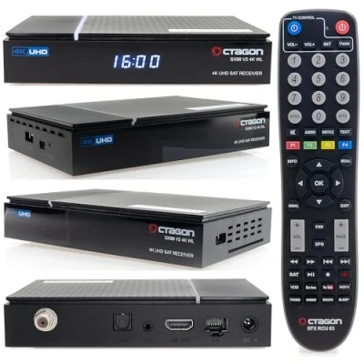 Abbildung von OCTAGON SX98 V2 4K UHD S2+IP 5G Wi Fi 1xDVB S2 Linux Smart TV Sat Receiver