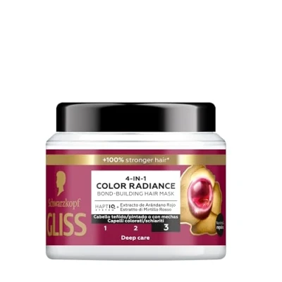 Abbildung von Gliss Ultimate Color Haarmaske für gefärbtes oder gesträhntes Haar, 400 ml, Farbschutz