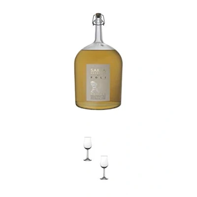 Abbildung von Jacopo Poli Sarpa BARRIQUE di Big Mama Grappa Italien 3,0 Liter + Nosing Gläser Kelchglas Bugatti mit Eichstrich 2cl und 4cl 2 Stück