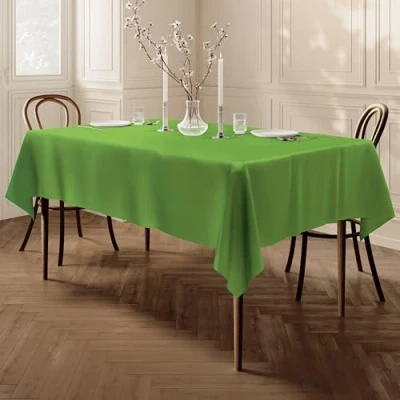 Abbildung von Home Direct Qualitäts Tischdecke Textil Eckig 140 x 240 cm, Farbe wählbar Grün