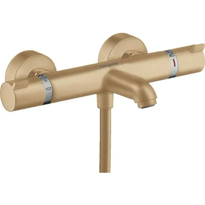 Abbildung von hansgrohe Ecostat Aufputz Wannenthermostat, für 2 Funktionen, Brushed Bronze