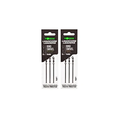 Abbildung von Korda Kable Leadcore Leader Ring Swivel Weed 50cm Karpfen Vorfächer