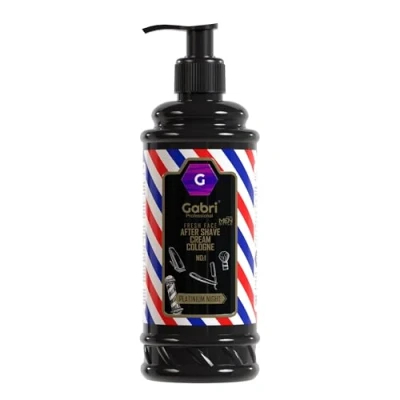 Abbildung von Gabri After Shave Cream &amp; Cologne 2in1 400ml Lotion für Männer Feuchtigkeitsspendende Gesichtsfrische Entspannende Erfrischung (Platinum Night, 400 ml (1er Pack))