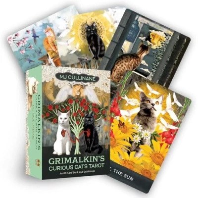 Abbildung von Grimalkin&#039;s Curious Cats Tarot: An 80 Card Deck and Guidebook