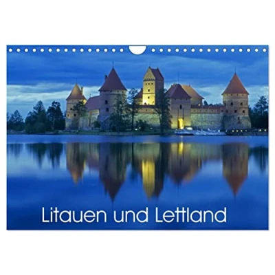 Abbildung von Litauen und Lettland (Wandkalender 2025 DIN A4 quer), CALVENDO Monatskalender