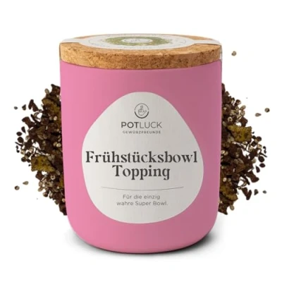 Abbildung von POTLUCK Frühstücksbowl Topping Gewürzzubereitung als für Bowls, Joghurt &amp; Porridge 80g im Keramiktopf