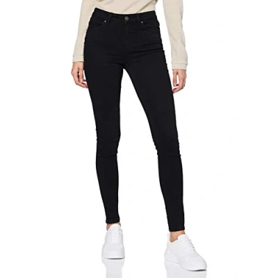 Abbildung von Pieces Pcdelly Jeans Skinny Fit, Damen, Größe: Sx32, Black