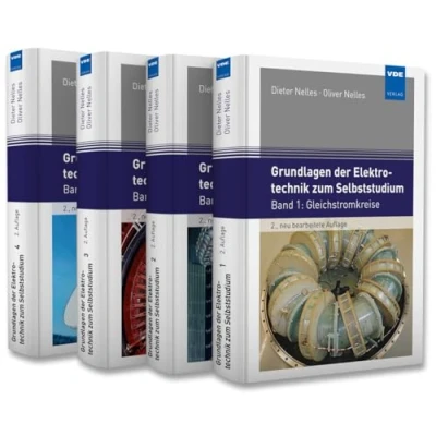 Abbildung von Grundlagen der Elektrotechnik zum Selbststudium (Set): Set bestehend aus: Band 1: Gleichstromkreise, 2: Elektrische Felder, 3: Magnetische Felder und 4: Wechselstromkreise