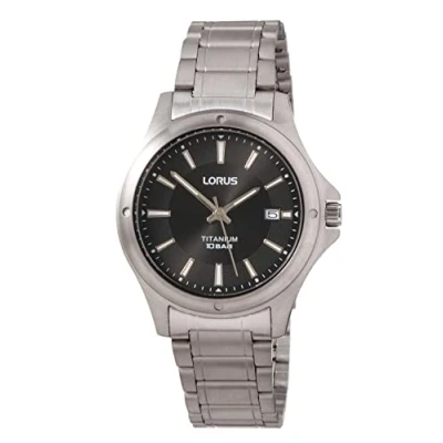 Abbildung von LORUS Quarzuhr RG867CX9, Armbanduhr, Herrenuhr, Damenuhr, Datum, Titan, bis 10 bar wasserdicht