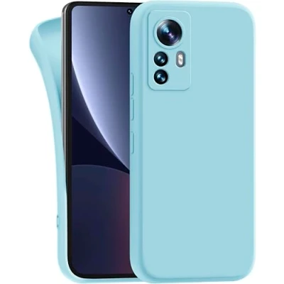 Abbildung von MyGadget Hülle für Xiaomi 12 12x robuste Silikon Schutzhülle TPU Case Slim Silikonhülle Back Cover Kratzfest Handyhülle Matt Hellblau