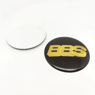 Abbildung von SANSHAOS Radnabenabdeckung Aufkleber Logo Radnabenkappen Zentralabdeckung Abzeichen für BBS 60MM 70MM, Nabendeckel Staubdicht Wasserdicht, 4 Stück,60MM D