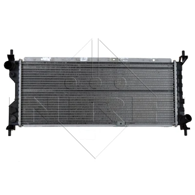 Abbildung von NRF 507522 Kühler, Motorkühlung Aluminium 651 266 34 mit Anbauteilen Kühlrippen gelötet OPEL: Corsa B Schrägheck, Combo Kastenwagen