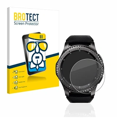 Abbildung von BROTECT Schutzglas für Samsung Gear S3 Frontier / Classic Schutzfolie Panzer Folie Glas [Extrem Kratzfest 9H, Anti Fingerprint, Ultra Transparent]