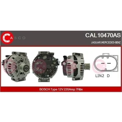 Abbildung von CASCO CAL10470AS Lichtmaschine 12V 220A MERCEDES BENZ: E Klasse Limousine, T modell, ML Klasse, JAGUAR: XF Limousine
