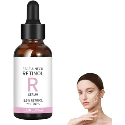 Abbildung von Retinol Serum für Gesicht und Hals, Verjüngungsserum, aufhellendes Feuchtigkeitsserum, Anti Aging Serum, Falten alle Hauttypen