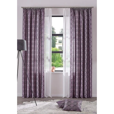 Abbildung von my home Gardine &quot;Malin&quot;, (2 St.), halbtransparent, 2 er Set, Voile