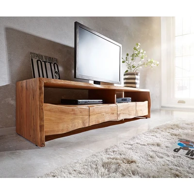 Abbildung von Lowboard Live Edge 190 cm Akazie Natur 4 Schübe 2 Fächer