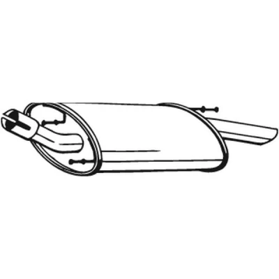 Abbildung von BOSAL 154 377 Endschalldämpfer FORD: FIESTA 4, MAZDA: 121 III Hatchback