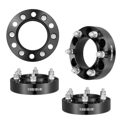 Abbildung von VEVOR Spurverbreiterungen, 1,5 Zoll 6 x 5,5 Radadapter, Radbolzen, geschmiedet, 106,1 mm Bohrung, nabenzentrische M12 Bolzen Abstandshalter, passend für Toyota und Lexus 19962022