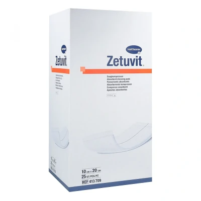 Abbildung von Zetuvit Saugkompresse steril 10x20 cm