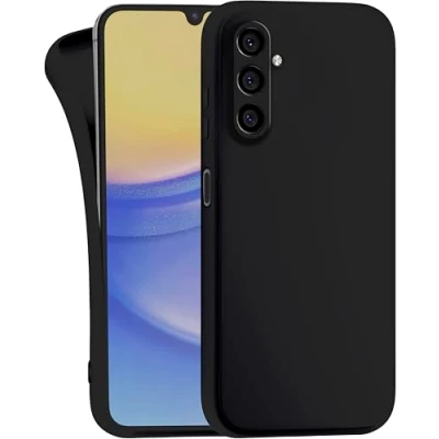 Abbildung von MyGadget Hülle für Samsung Galaxy A13 5G A04s robuste Silikon Schutzhülle TPU Case Slim Silikonhülle Back Cover Kratzfest Handyhülle Matt Schwarz