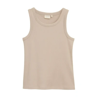 Abbildung von TOM TAILOR Damen 1046413 Top, 32208 Soft Taupe Grey, XXL