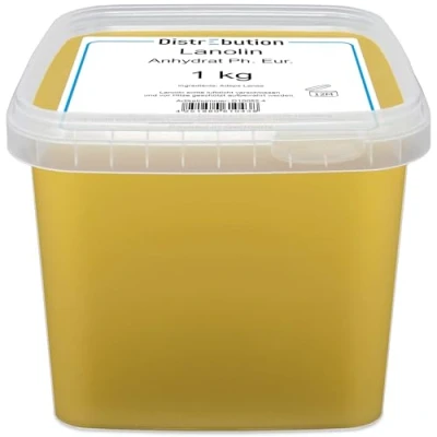 Abbildung von Lanolin Wollfett 1kg Ph. Eur. Wollwachs Anhydrat für natürliche Kosmetik und Cremes