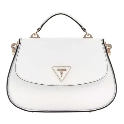 Abbildung von Guess ECO Jazlynn TOP Handle FLAP Handtasche, Damen, Größe: One Size, White