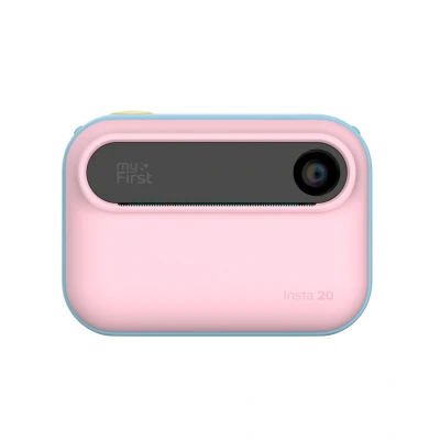 Abbildung von Neue myFirst Kamera Insta 20 Sofortdruck Digitalkamera für Kinder mit 16 MP Fotos 1080P, 4 12 Jahre alte Mädchen, Geschenkideen, Thermodruck, Keine Tinte, unterstützt Micro SD Karte (Cotton Candy)