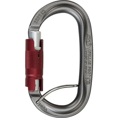 Abbildung von Climbing Technology Karabiner Pillar Pro Tgl 2C3980LXRACTSTD, Grau/Rot, One Size