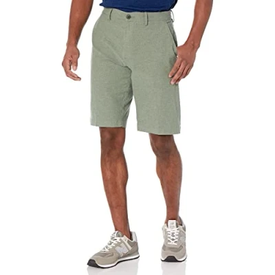 Abbildung von Amazon Essentials Herren Leichte Oxford Shorts, Komfortabler Stretch, 28 cm Schrittlänge, Schmale Passform (Früher Goodthreads), Olivgrün, 36W