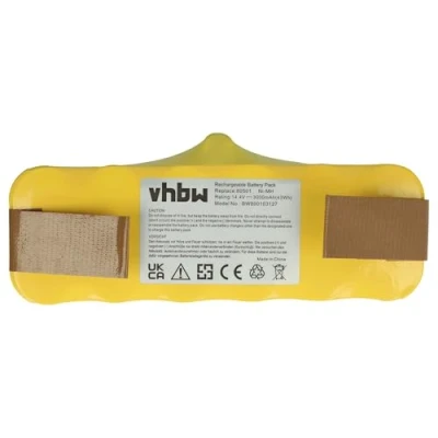 Abbildung von vhbw Akku kompatibel mit iRobot Roomba 611, 612, 614, 618, 681, 695 Staubsauger Home Cleaner Heimroboter (3000mAh, 14,4V, NiMH)