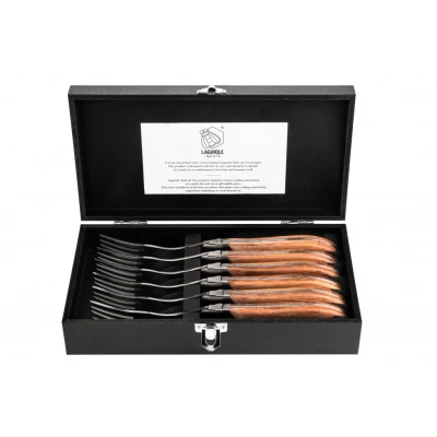 Abbildung von Laguiole Style de Vie Luxury Line Gabeln 6 Stück Pakka Rose