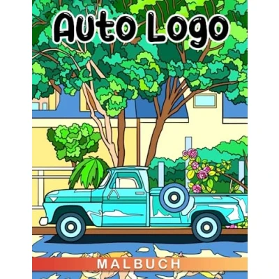 Abbildung von Auto Logo Malbuch für Kinder: 30 sorgfältig ausgewählte Illustrationen zum Ausmalen, perfekt zur Stressbewältigung, als Neujahrs oder Geburtstagsgeschenke.