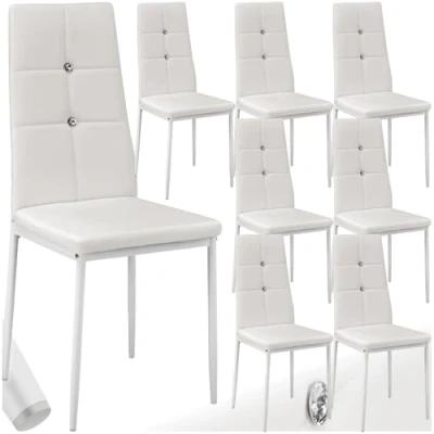 Abbildung von tectake Esszimmerstuhl Julien (8er Set, 8 St), Gepolstert