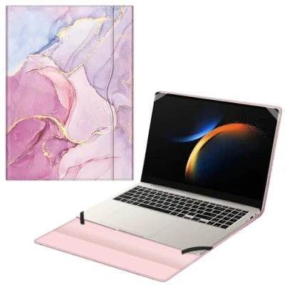Abbildung von Fintie Schutzhülle für Samsung Galaxy Book4 Edge NP960XMA/Galaxy Book5 Pro 360 NP960QHA/Galaxy Ultra NP960XGL/Galaxy NP960QGK/Galaxy Book3 NP960QFG, Dreamy Marble