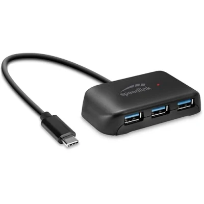 Abbildung von Speedlink SNAPPY EVO USB Hub, 4 Port, Type C to 3.0, 3.1 Gen 1 Adapter C, passiv