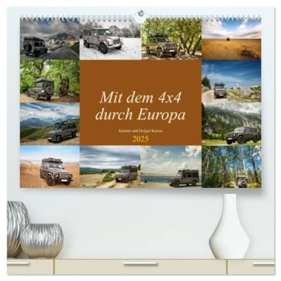 Abbildung von Mit dem 4x4 durch Europa (hochwertiger Premium Wandkalender 2025 DIN A2 quer), Kunstdruck in Hochglanz