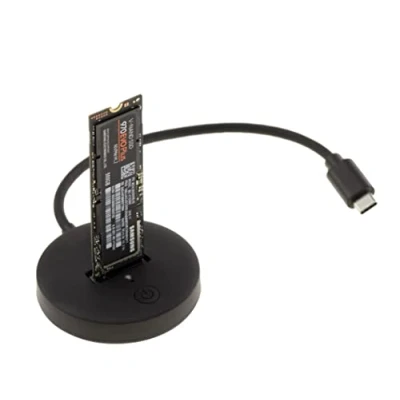 Abbildung von KALEA INFORMATIQUE USB Dock für SSD M2 Typ NVMe. 10GB Verbindung USB3.2 Gen2 mit C Stecker. UASP und Trim Unterstützung.