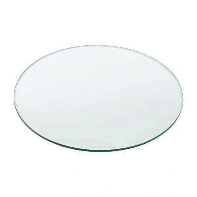 Abbildung von [neu.Haus] Glasplatte &#039;Glasgow&#039; Ø80cm Rund Glasscheibe Tischplatte ESG Glas Kaminplatte Kaminglas DIY Tisch