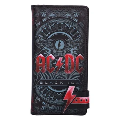 Abbildung von Nemesis Now Offiziell lizenzierte AC/DC Black Ice Album geprägte Geldbörse, Polyurethan, Schwarz, 18.5cm
