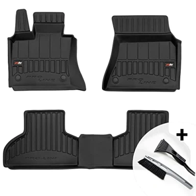 Abbildung von moto MOLTICO 3D Gummimatten Auto Fußmatten Gummi Automatten 3 teilig Set passend für BMW X5 III F15 2013 2018