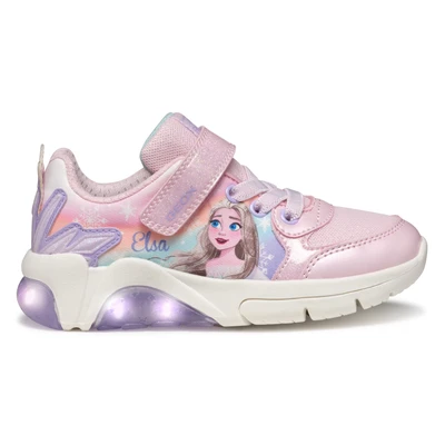 Abbildung von Geox Sneaker &quot;J FADINLIGHT GIRL Blinkschuh&quot;, Disney Schuh, Klettschuh, Frozen mit Blinkfunktion