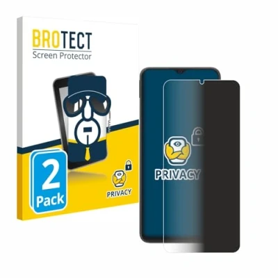 Abbildung von BROTECT (2 Stück Anti Spy Blickschutzfolie für Blackview Wave 8 Privacy Screen Protector [Displayschutz Folie, Sichtschutz, Blaulichtfilter]