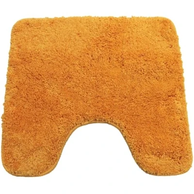 Abbildung von NYVI WC Vorleger NYVISpa Lasalle 45x50 cm Orange Mit Ausschnitt Badvorleger rutschfest, Saugfähig, Schnell Trocknend, Fußbodenheizung geeignet, Oeko TEX, Waschbar, Weich