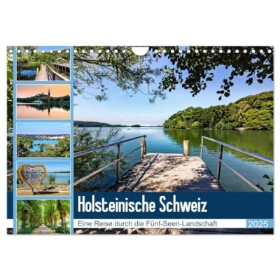 Abbildung von Holsteinische Schweiz Fünf Seen Landschaft (Wandkalender 2025 DIN A4 quer), CALVENDO Monatskalender