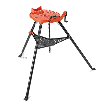 Abbildung von RIDGID 36273 Modell 460 6 Transportabler TRISTAND Kettenschraubstock, Dreifuß Arbeitsgerät 1/8&quot; bis 6&quot; (6 150 mm)