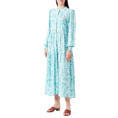 Abbildung von YAS Alira Blusenkleid, Damen, Größe: XS, Hellblau kiwi