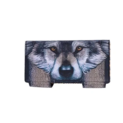 Abbildung von Nemesis Now Guardian Wolf Geldbörse geprägt, 18,5 cm, Grau